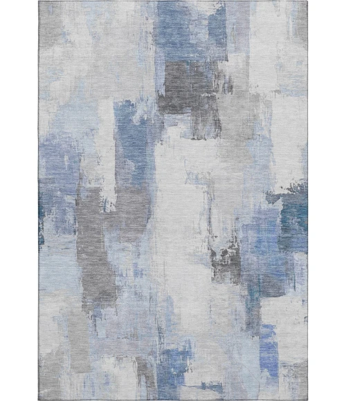 Addison Mayfield Blue AMF1967 - 8ft. Round Rug