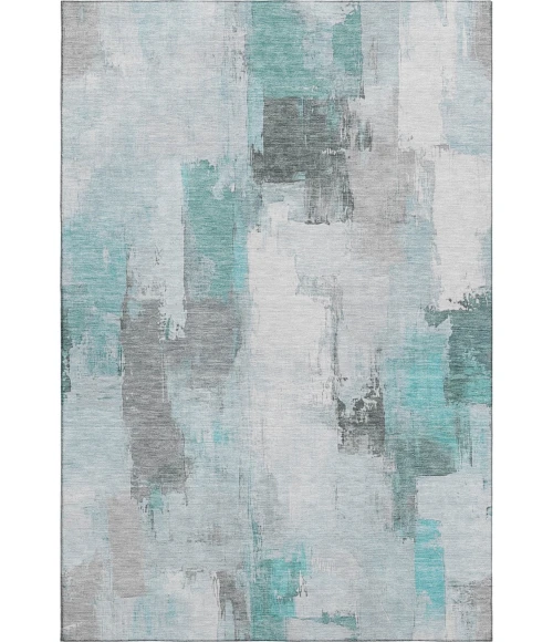 Addison Mayfield Teal AMF1967 - 8ft. Round Rug