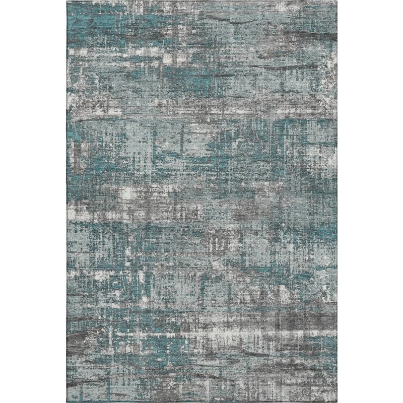 Addison Mayfield Teal AMF1969 - 8ft. Round Rug