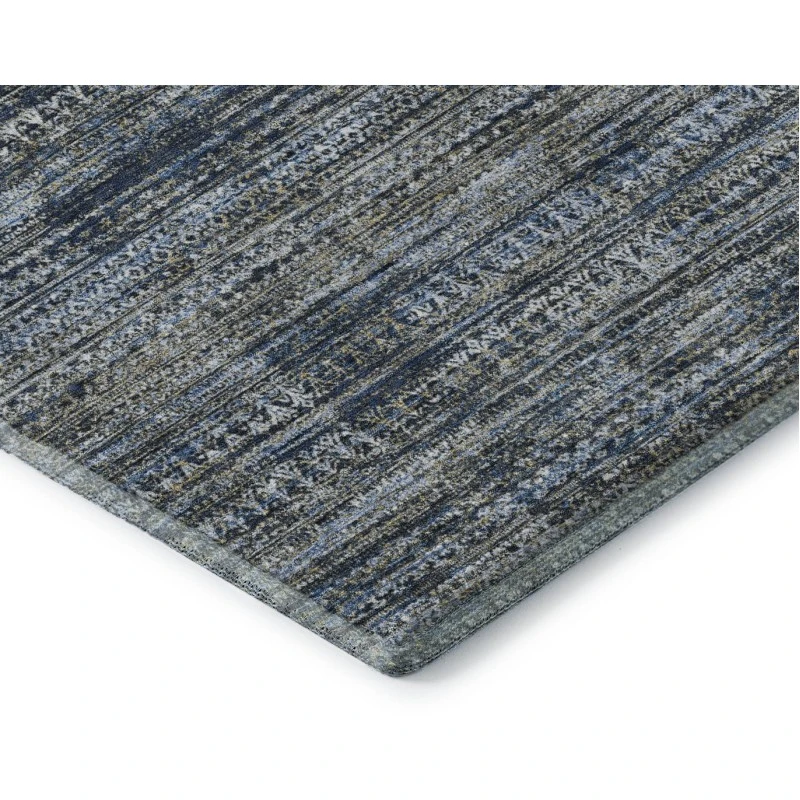 Addison Mayfield Blue AMF1971 - 8ft. Round Rug