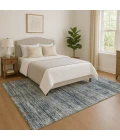 Addison Mayfield Blue AMF1971 - 8ft. Round Rug
