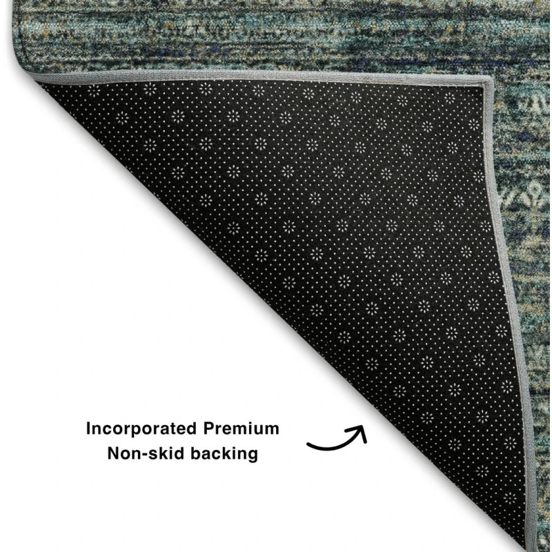 Addison Mayfield Teal AMF1971 - 8ft. Round Rug