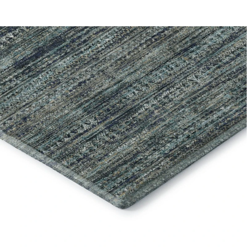 Addison Mayfield Teal AMF1971 - 8ft. Round Rug