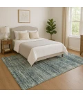 Addison Mayfield Teal AMF1971 - 8ft. Round Rug