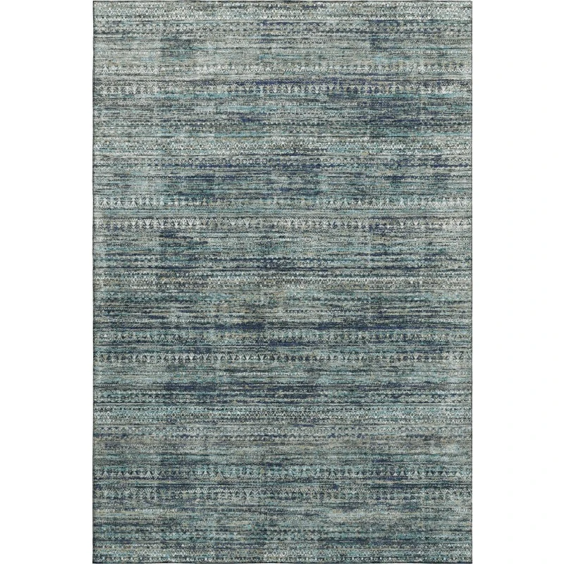 Addison Mayfield Teal AMF1971 - 8ft. Round Rug