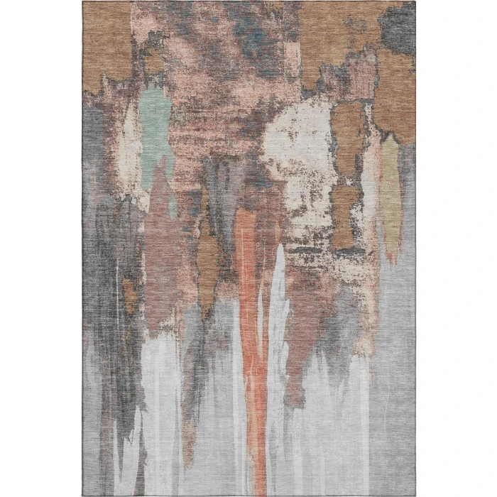 Addison Mayfield Orange AMF1979 - 8ft. Round Rug