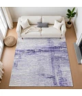 Addison Mayfield Purple AMF1981 - 8ft. Round Rug