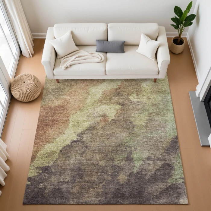 Addison Mayfield Brown AMF1983 8ft. x 10ft. Rect. Rug