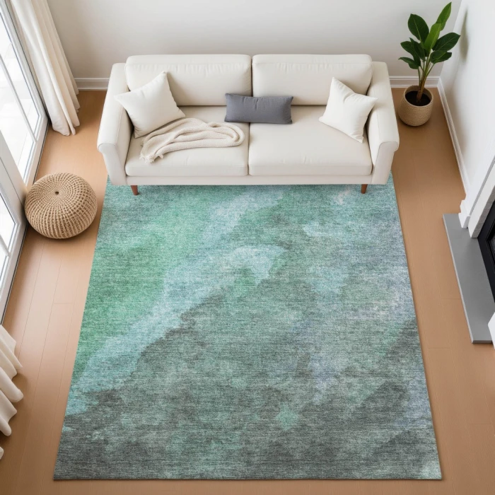 Addison Mayfield Teal AMF1983 2ft. 3in. x 7ft. 6in. Rect. Rug