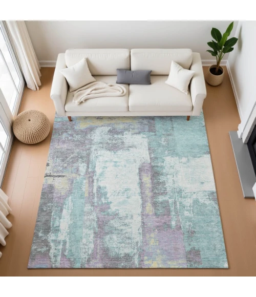 Addison Mayfield Teal AMF1984 5ft. x 7ft. 6in. Rect. Rug