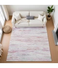 Addison Mayfield Pink AMF1985 - 8ft. Round Rug