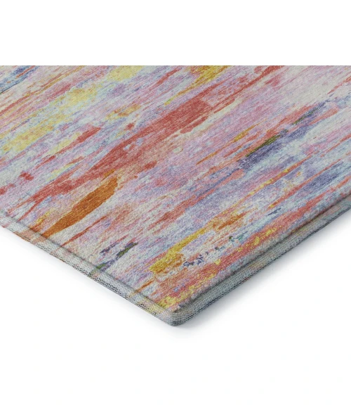 Addison Mayfield Orange AMF1985 - 8ft. Round Rug