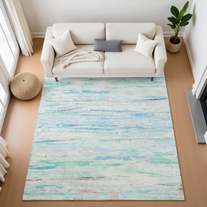 Addison Mayfield Teal AMF1985 2ft. 3in. x 7ft. 6in. Rect. Rug