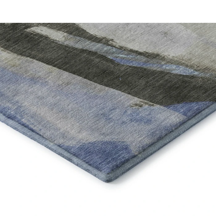 Addison Mayfield Blue AMF1987 - 8ft. Round Rug