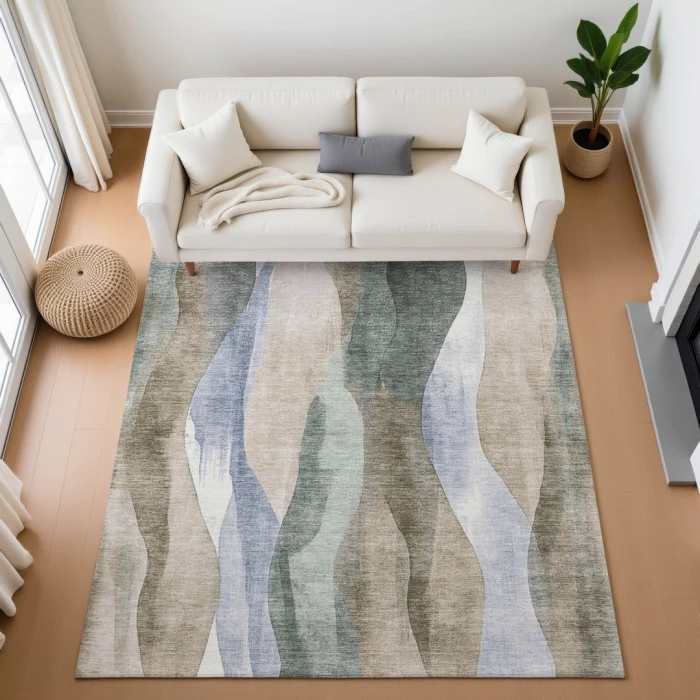 Addison Mayfield Brown AMF1989 8ft. x 10ft. Rect. Rug