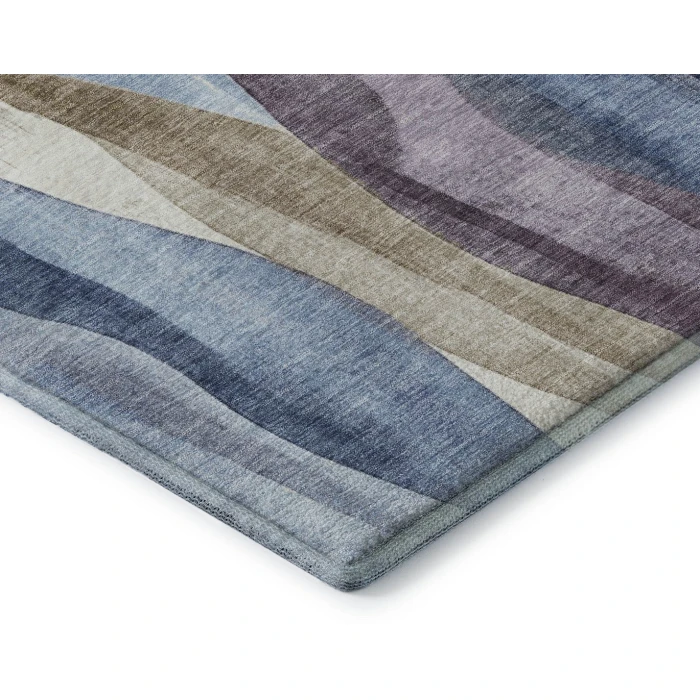Addison Mayfield Blue AMF1989 - 8ft. Round Rug