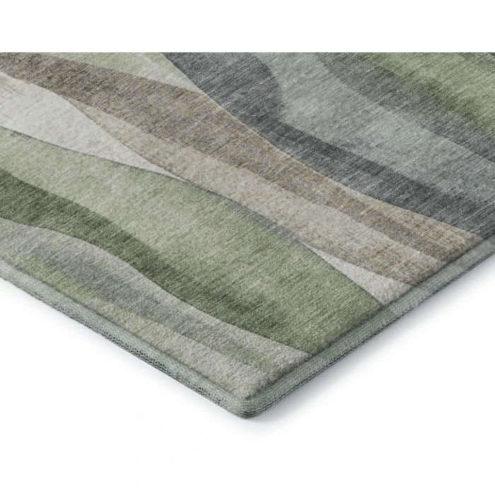Addison Mayfield Green AMF1989 - 8ft. Round Rug