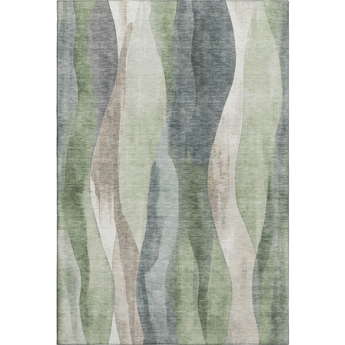 Addison Mayfield Green AMF1989 - 8ft. Round Rug