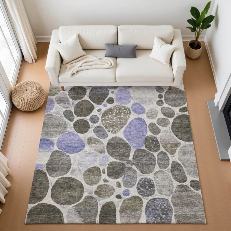 Addison Mayfield Brown AMF1993 - 8ft. Round Rug