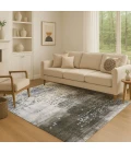 Addison Mayfield Blue AMF1995 - 8ft. Round Rug