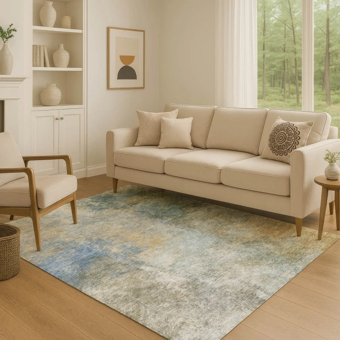 Addison Mayfield Brown AMF1999 - 8ft. Round Rug