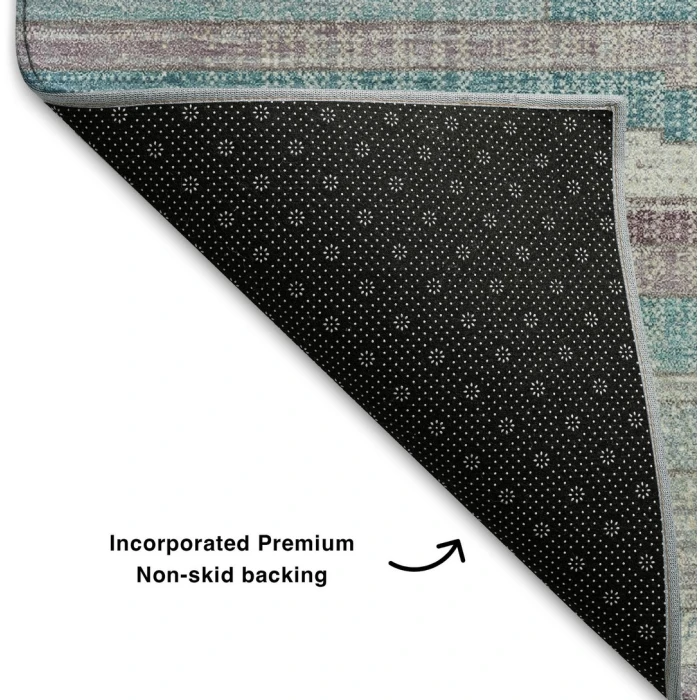 Addison Mayfield Teal AMF2000 - 8ft. Round Rug