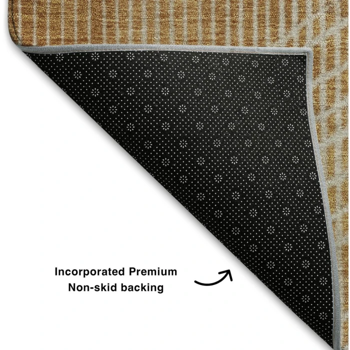 Addison Mayfield Gold AMF2003 - 8ft. Round Rug