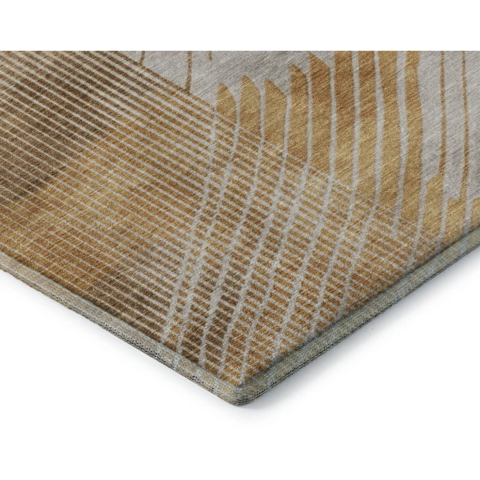 Addison Mayfield Gold AMF2003 - 8ft. Round Rug