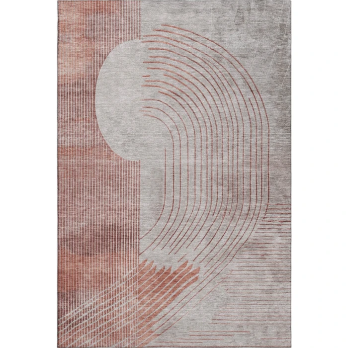 Addison Mayfield Orange AMF2003 - 8ft. Round Rug