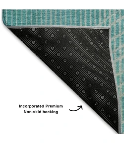 Addison Mayfield Teal AMF2003 - 8ft. Round Rug