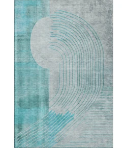 Addison Mayfield Teal AMF2003 - 8ft. Round Rug