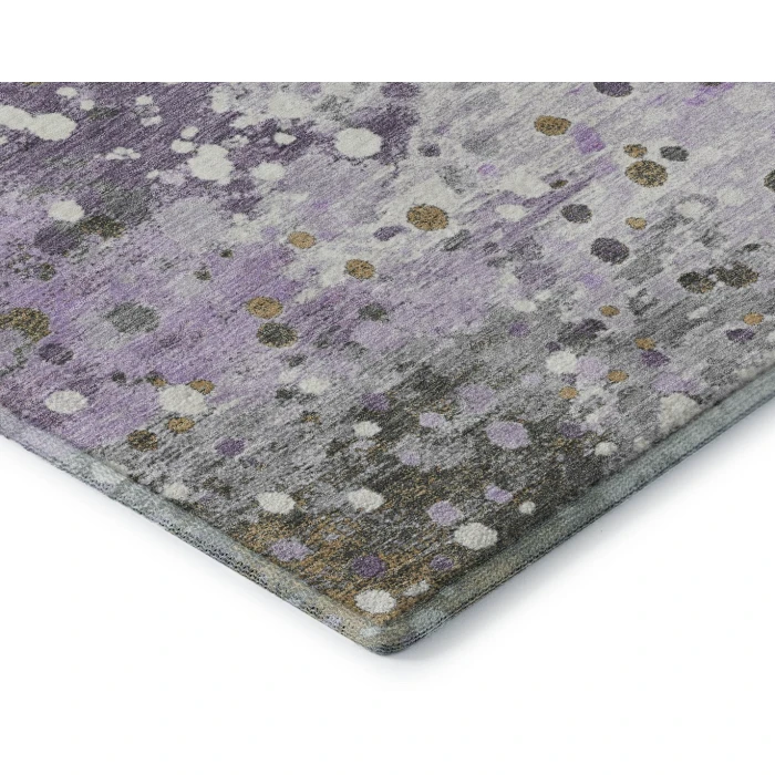 Addison Mayfield Purple AMF2007 - 8ft. Round Rug