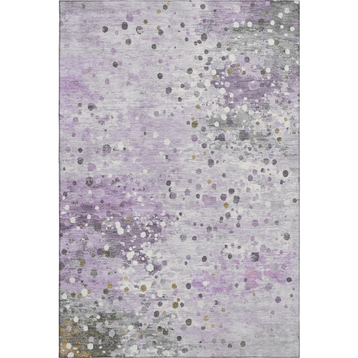 Addison Mayfield Purple AMF2007 - 8ft. Round Rug