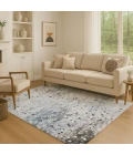 Addison Mayfield Blue AMF2007 - 8ft. Round Rug