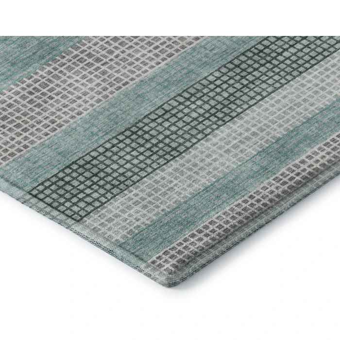 Addison Mayfield Teal AMF2008 - 8ft. Round Rug