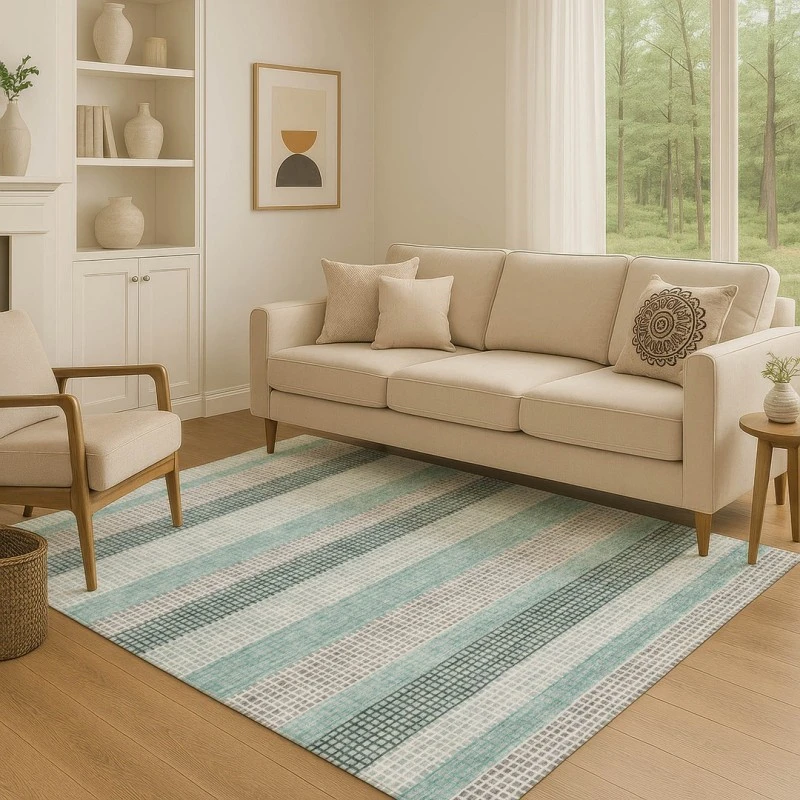 Addison Mayfield Teal AMF2008 9ft. x 12ft. Rect. Rug