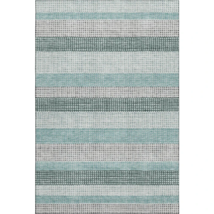 Addison Mayfield Teal AMF2008 - 8ft. Round Rug