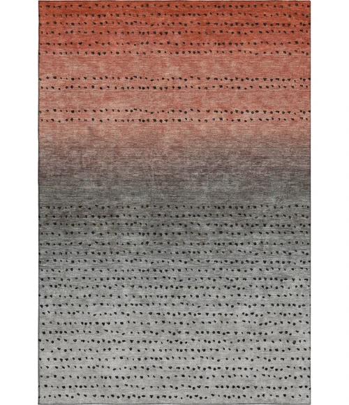 Addison Mayfield Orange AMF2009 - 8ft. Round Rug