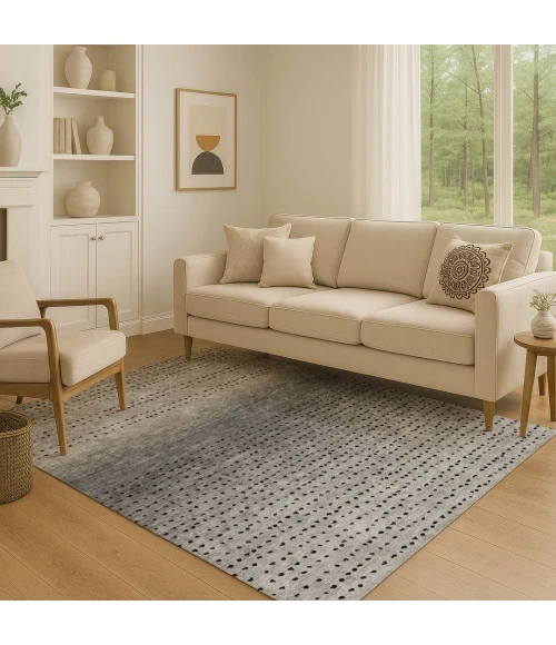 Addison Mayfield Brown AMF2009 - 8ft. Round Rug