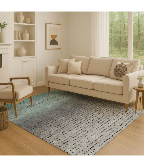 Addison Mayfield Teal AMF2009 5ft. x 7ft. 6in. Rect. Rug