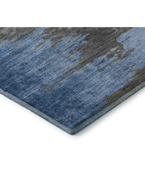 Addison Mayfield Blue AMF2010 - 8ft. Round Rug