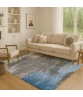 Addison Mayfield Blue AMF2010 - 8ft. Round Rug