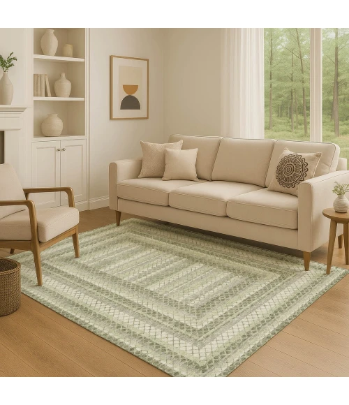 Addison Mayfield Green AMF2011 - 8ft. Round Rug