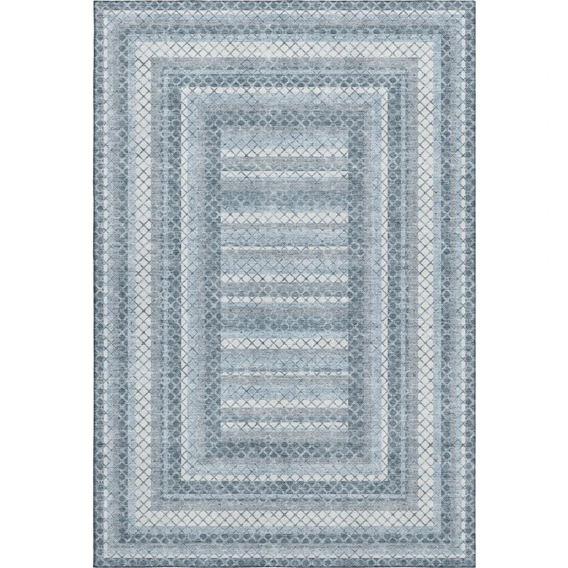 Addison Mayfield Blue AMF2011 - 8ft. Round Rug