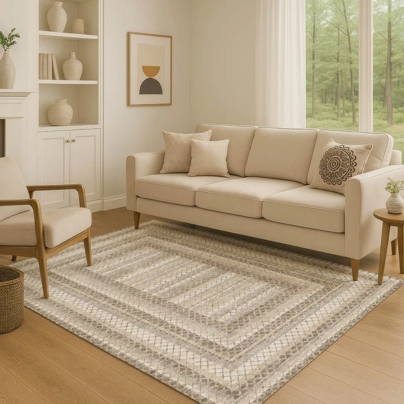 Addison Mayfield Brown AMF2011 - 8ft. Round Rug
