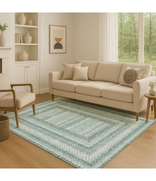 Addison Mayfield Teal AMF2011 5ft. x 7ft. 6in. Rect. Rug