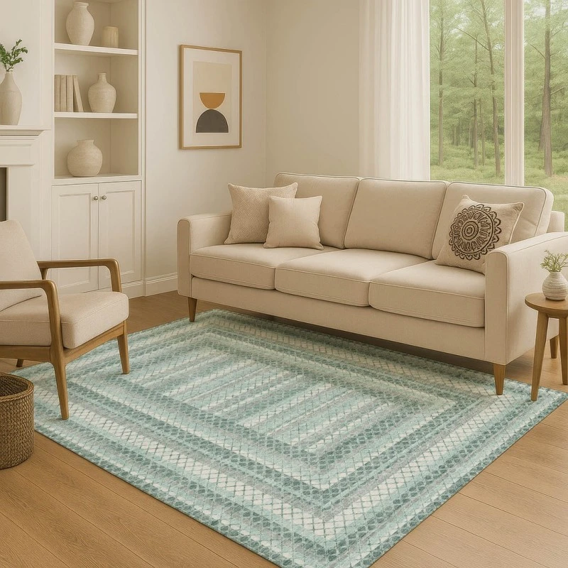 Addison Mayfield Teal AMF2011 9ft. x 12ft. Rect. Rug