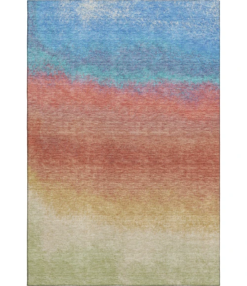 Addison Mayfield Orange AMF2012 - 8ft. Round Rug