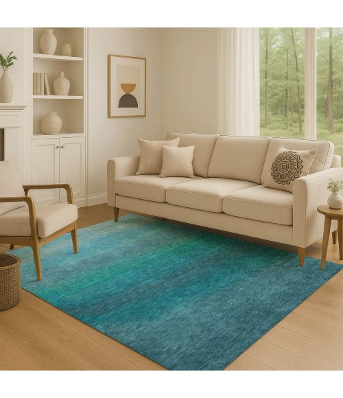 Addison Mayfield Teal AMF2012 5ft. x 7ft. 6in. Rect. Rug