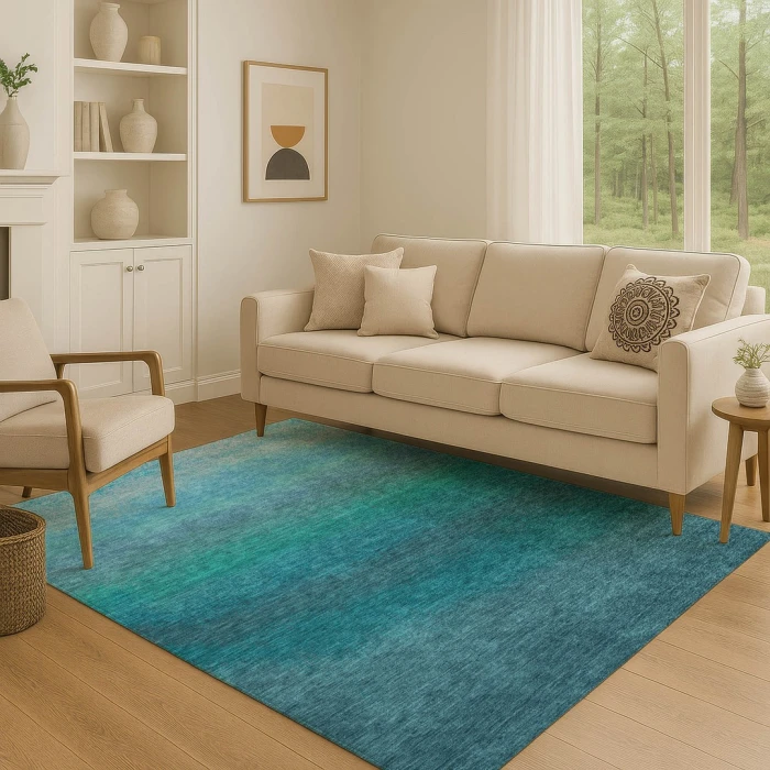 Addison Mayfield Teal AMF2012 5ft. x 7ft. 6in. Rect. Rug